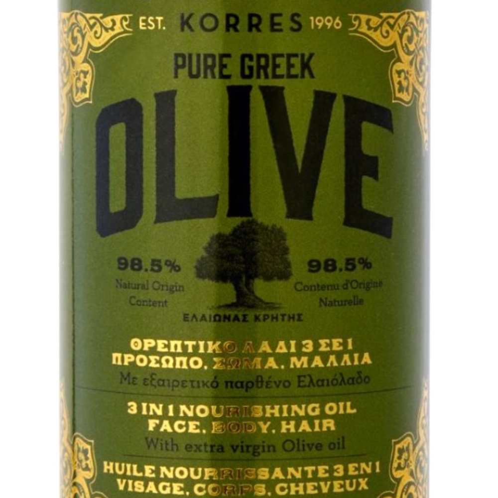 Korres Pure Greek Olive 3 in 1 nourishing oil for face, body & hair